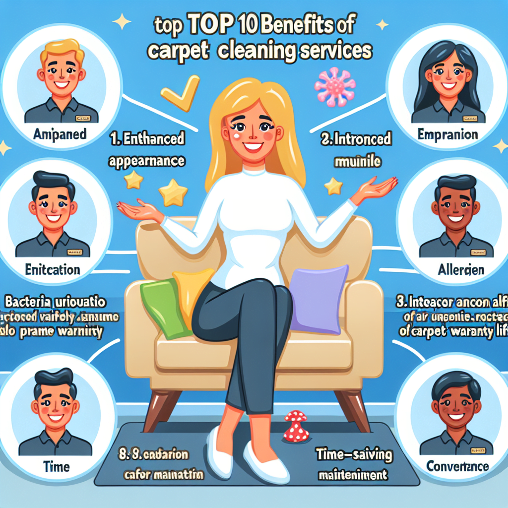 Top 10 Benefits of Professional Carpet Cleaning