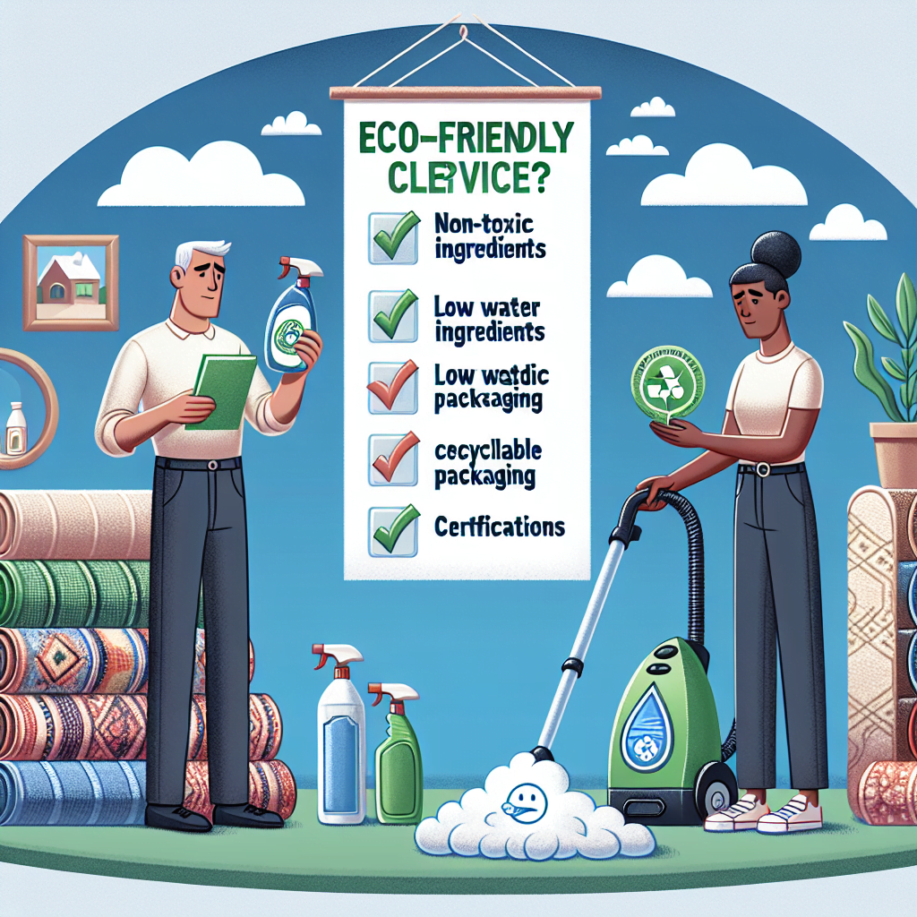 How to Choose Eco-Friendly Carpet Cleaning Services