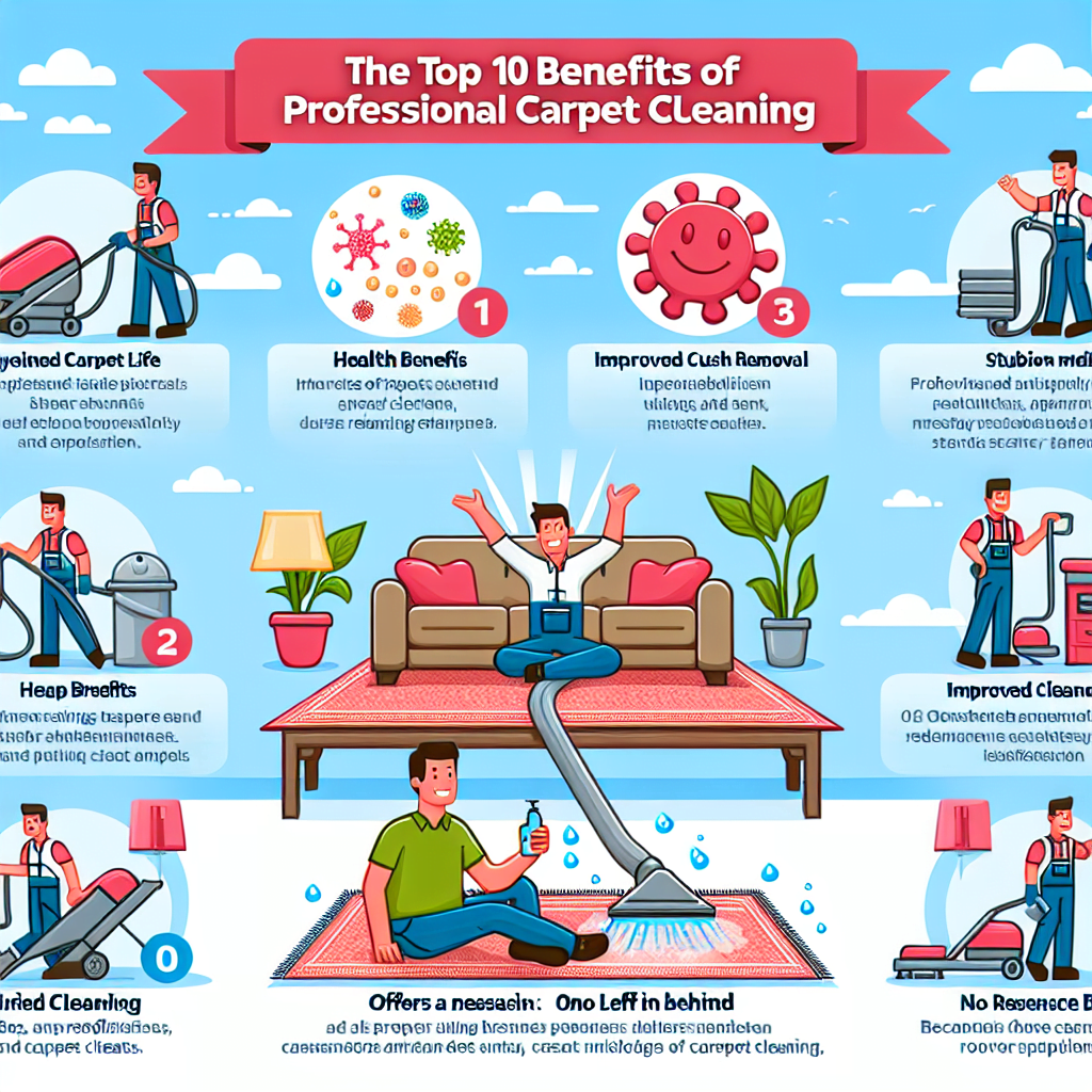 Top 10 Benefits of Professional Carpet Cleaning